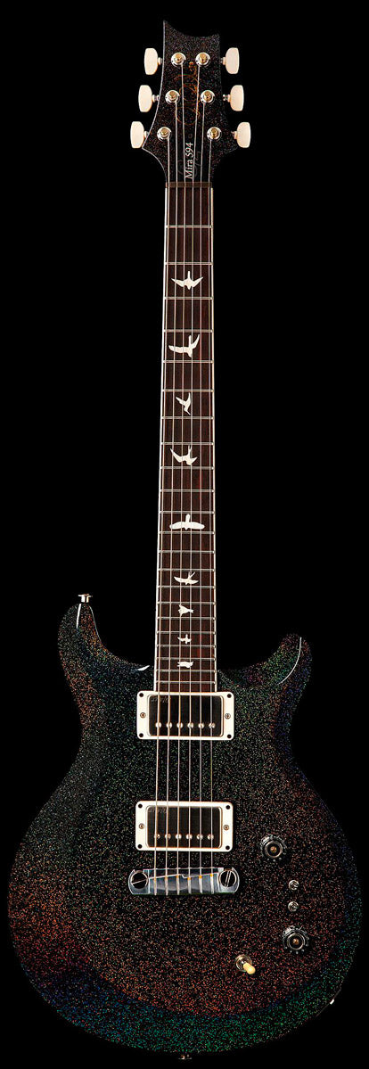PRS S2 Mira 594 BRH Guitarra Eléctrica Black Rainbow Holoflake 1