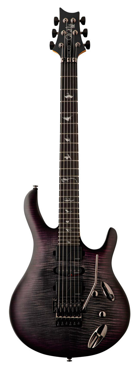 PRS SE Chleo CPB Herman Li Guitarra Eléctrica Charcoal Purple Burst 1