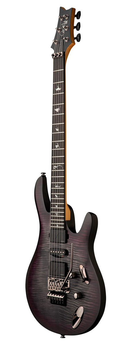 PRS SE Chleo CPB Herman Li Guitarra Eléctrica Charcoal Purple Burst 2