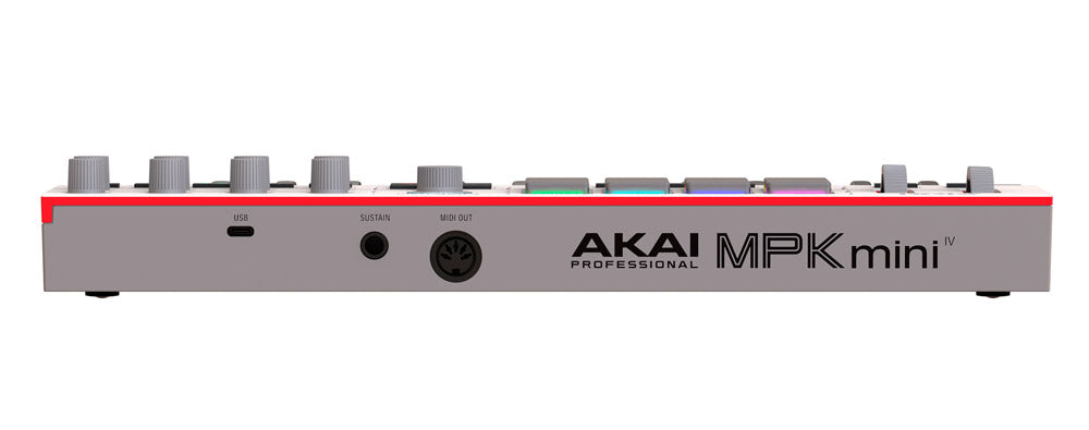 AKAI MPK Mini MK4 WHG Teclado Controlador USB Blanco y Gris