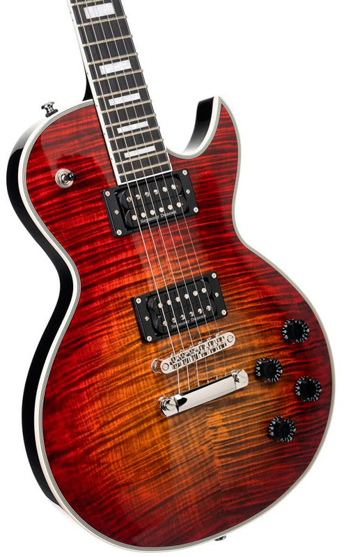 Cort CR300 DLX FB Deluxe Guitarra Eléctrica Flaming Burst 3