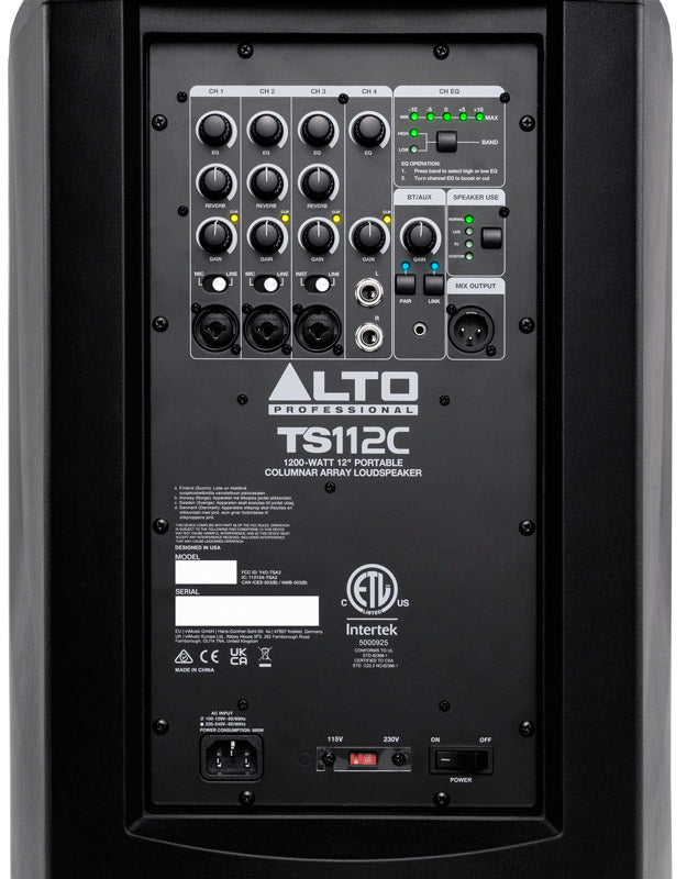 Alto TS112C Sistema PA Portátil 3