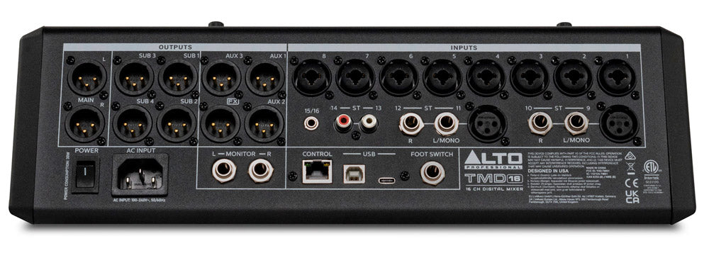 Alto TMD16 Mesa de Mezclas Digital 16 Canales 2