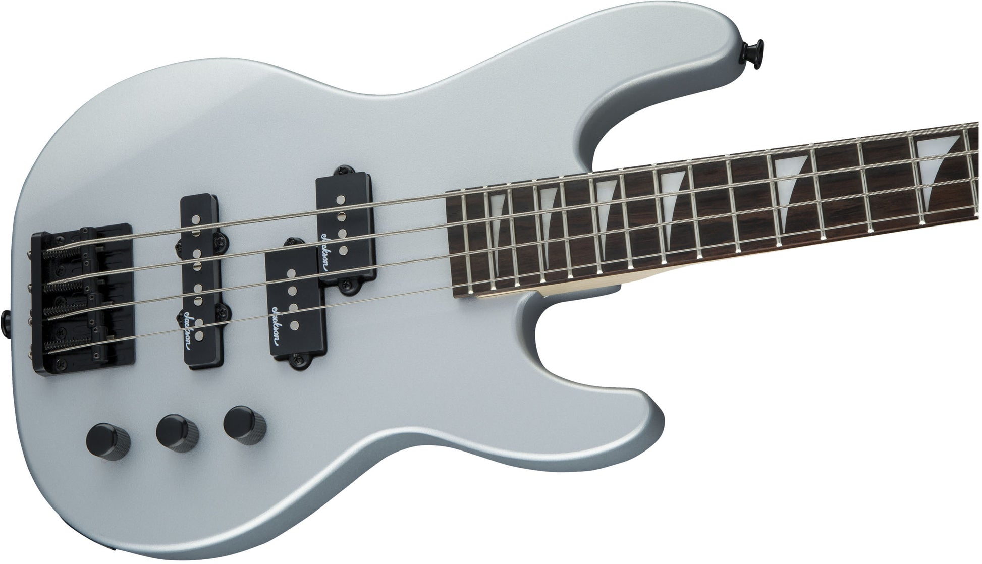 Jackson JS Concert Bass Minion JS1X AM Guitarra Eléctrica Satin Silver 5