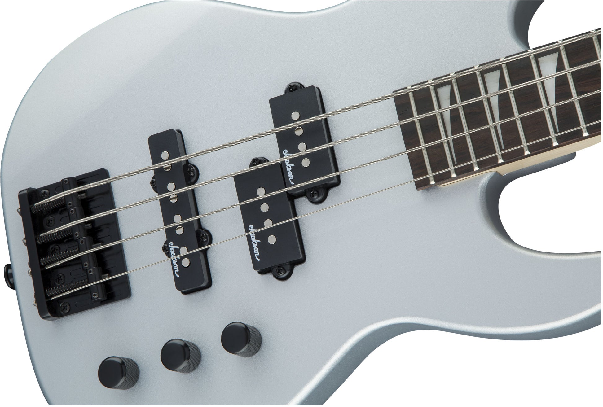 Jackson JS Concert Bass Minion JS1X AM Guitarra Eléctrica Satin Silver 6