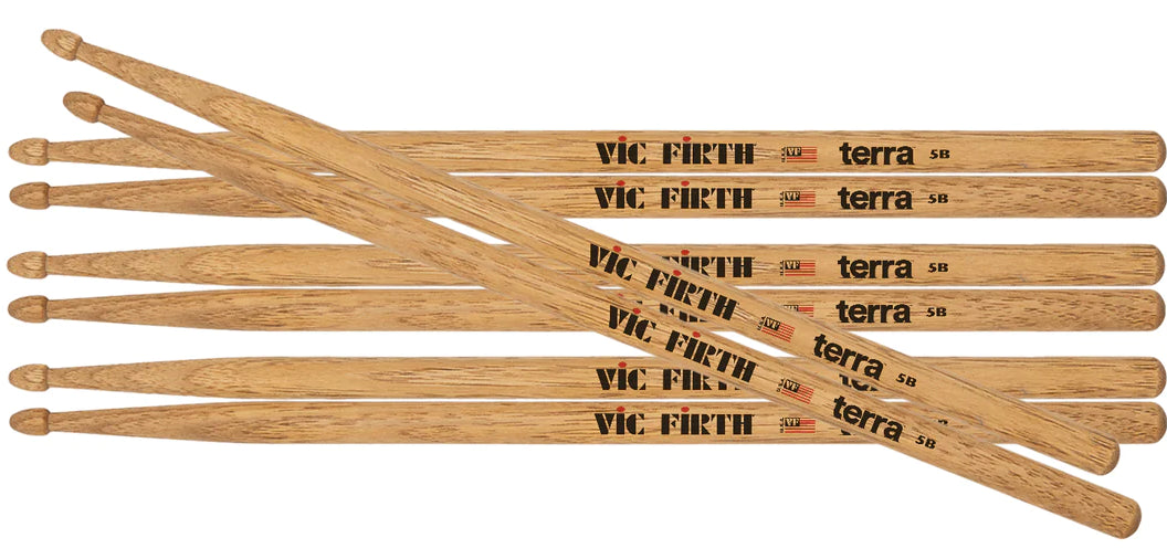 Vic Firth P5BT4PK American Classic Terra Pack 4 Baquetas Batería 1