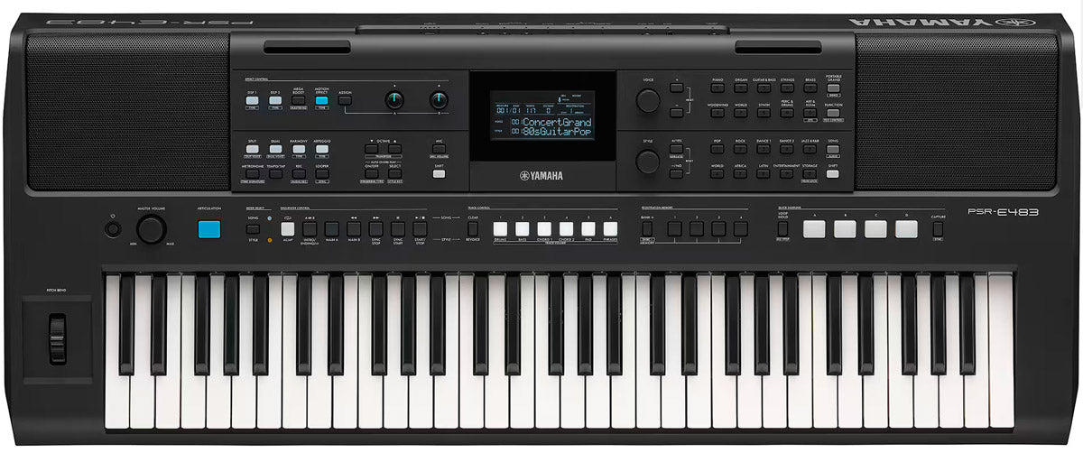 YAMAHA PSR E483 TECLADO PORTATIL 61 TECLAS