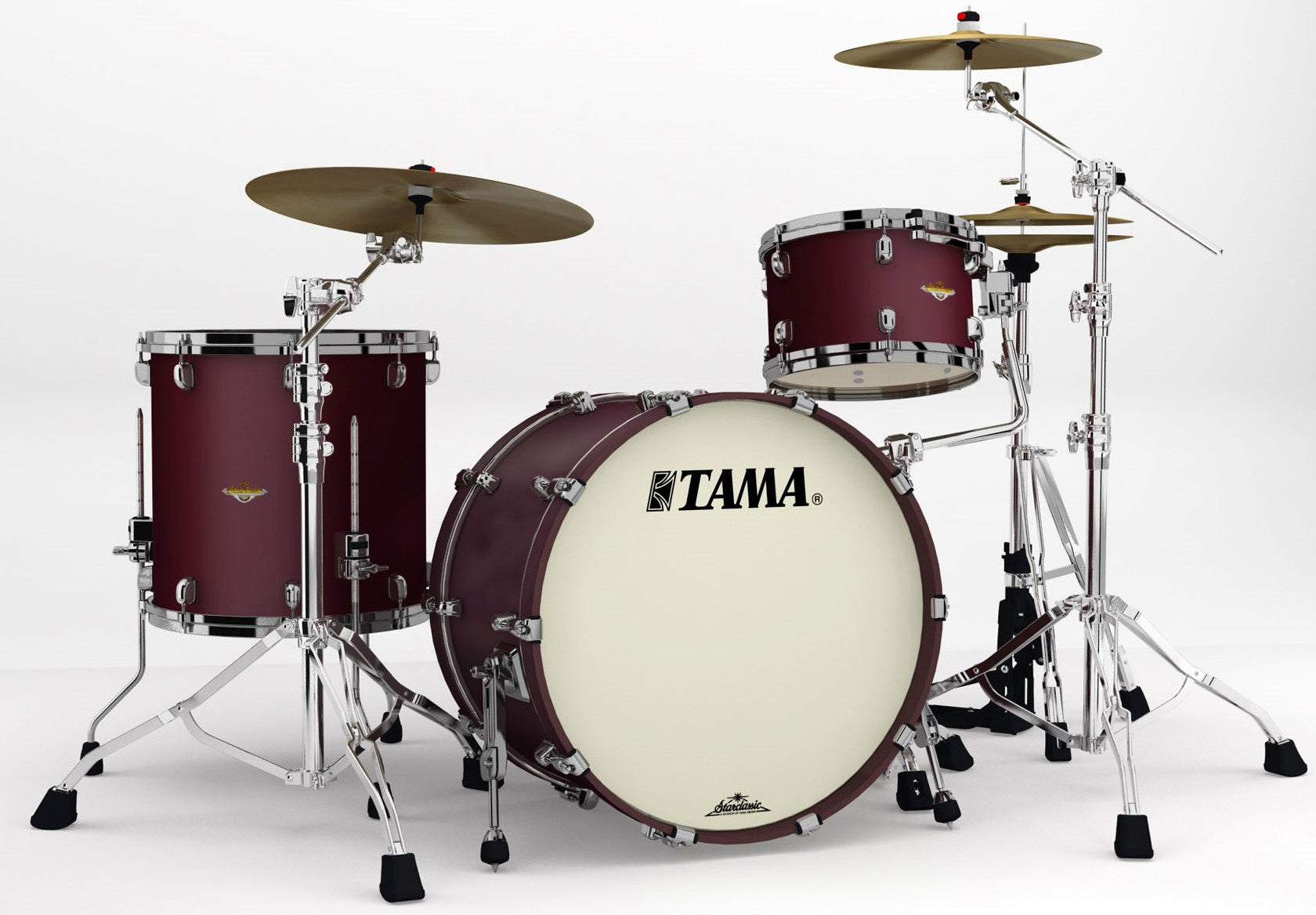 Tama MA32CZBNS FBM Starclassic Maple Batería Acústica Flat Burgundy Metallic 1