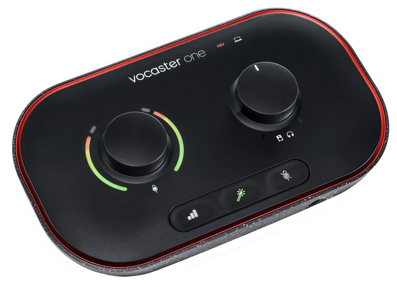 Focusrite Vocaster One Studio Interfaz de Audio para PoDCast con Micrófono y Auriculares 5