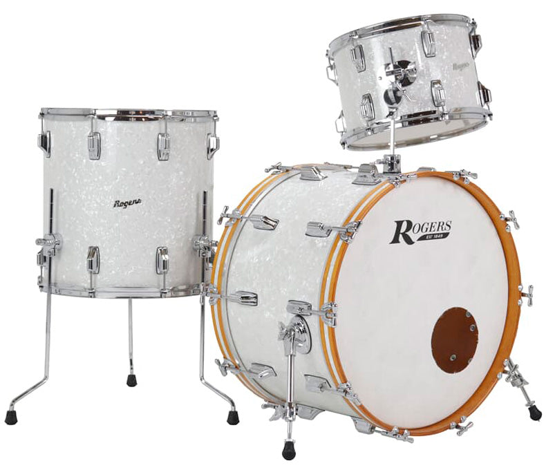 Rogers PT-0320-HX-WMP Powertone Batería Acústica White Marine Pearl 1