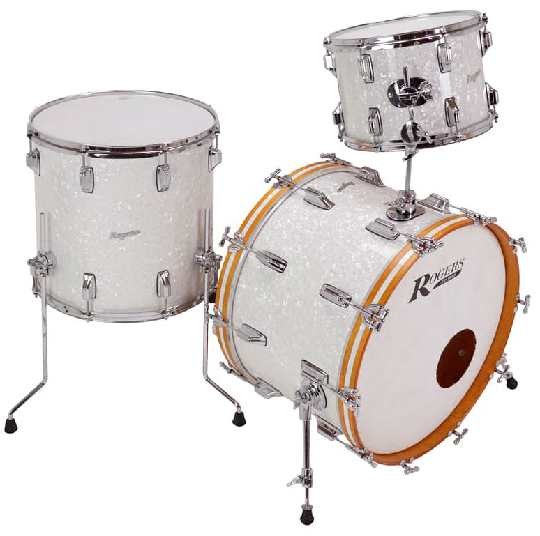 Rogers PT-0320-HX-WMP Powertone Batería Acústica White Marine Pearl 2