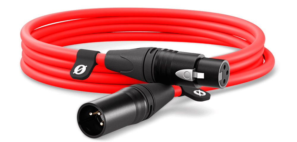 Rode XLR3M-R Cable XLR 3 Metros Rojo 1