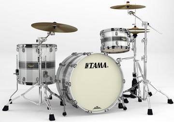 Tama MA32CZBNS SSR Starclassic Maple Batería Acústica Silver Snow Racing Stripe 1