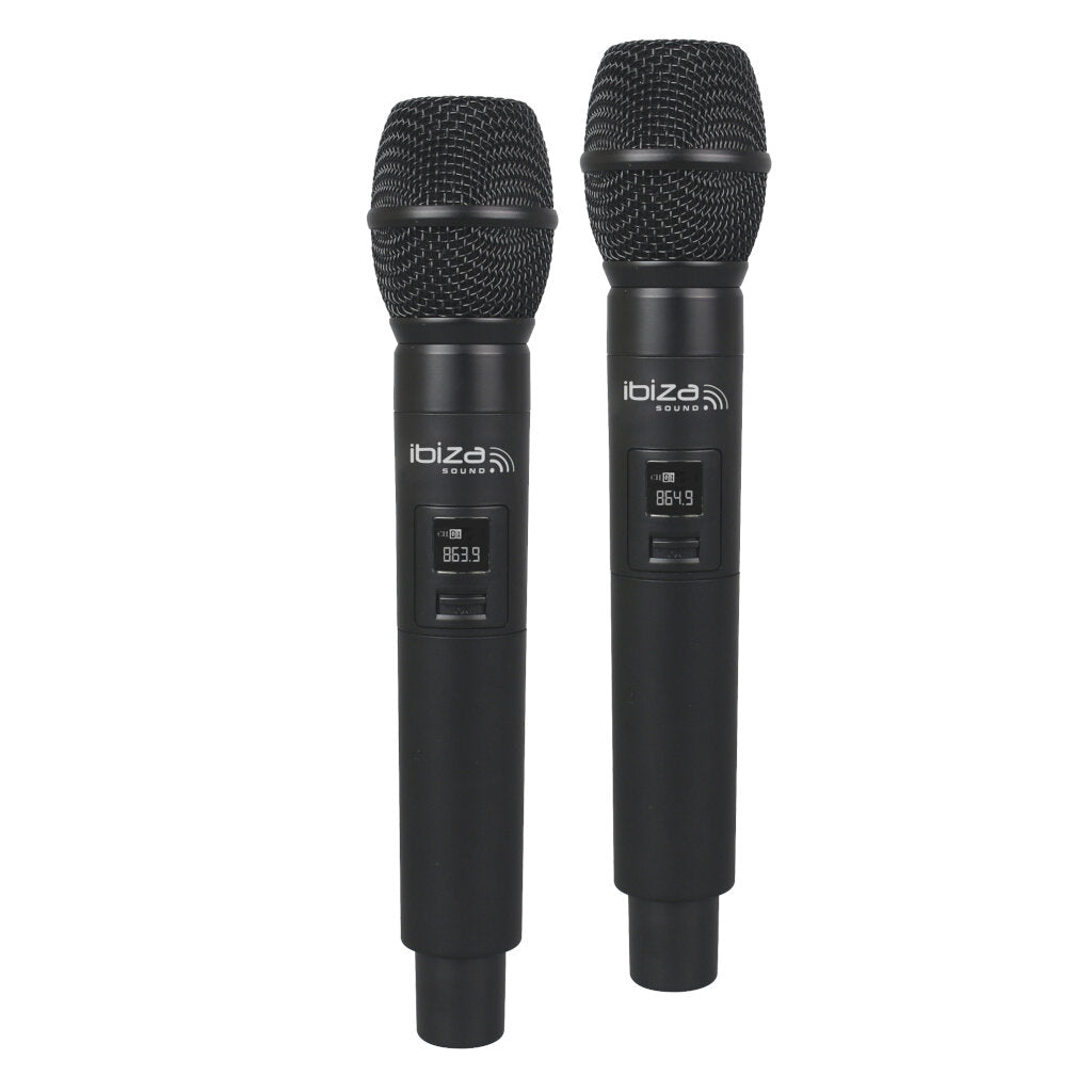 Ibiza Sound DR20UHF-HH Doble Receptor UHF con dos Micrófonos de Mano 3