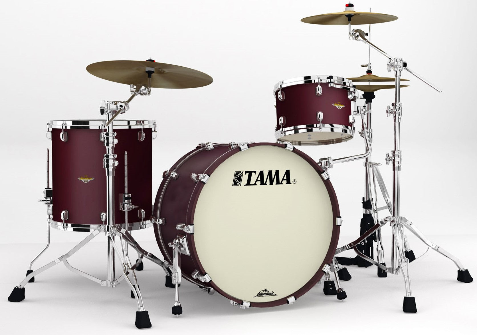 Tama MA32CZS FBM Starclassic Maple Batería Acústica Flat Burgundy Metallic 1