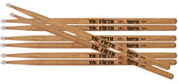 Vic Firth P7ATN4PK American Classic Terra Pack 4 Baquetas Batería Punta de Nylon 1