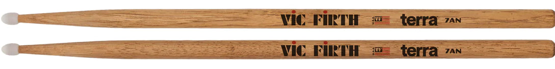 Vic Firth P7ATN4PK American Classic Terra Pack 4 Baquetas Batería Punta de Nylon 2