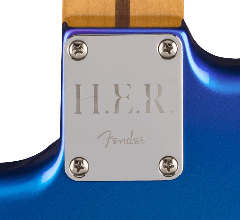 Fender Her Stratocaster MN Guitarra Eléctrica Blue Marlin. 7