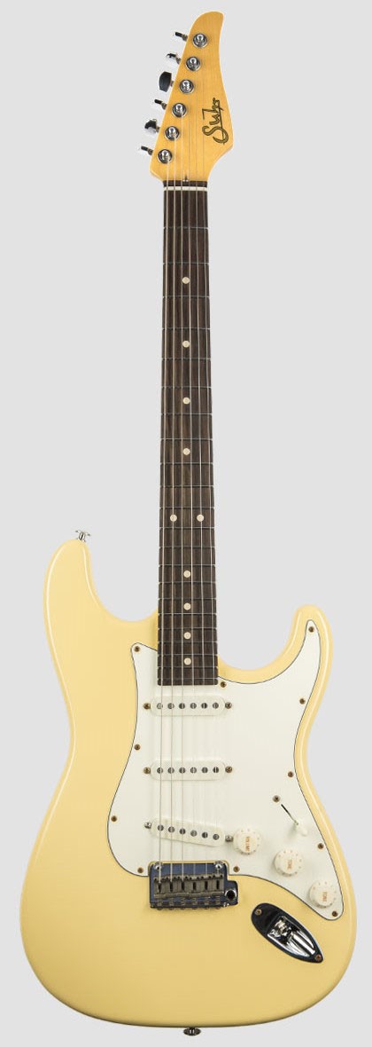 Suhr Classic S Antique RW VY Guitarra Eléctrica Vintage Yellow 1