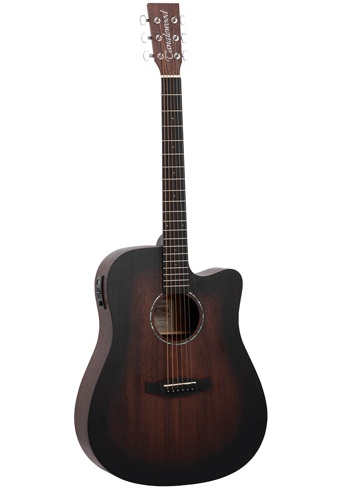 Tanglewood TWCRDCE Crossroads Guitarra Electroacústica Dreadnought Whiskey Barrel Burst Satin 1