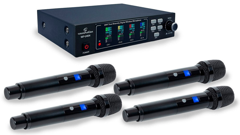 Soundsation WFU404HH A2 Sistema Inalámbrico Cuatro Micrófonos de Mano 1