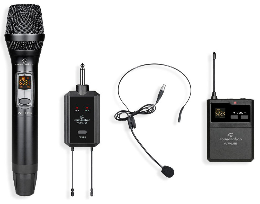 Soundsation U16HP A2 Pocketmic Sistema Inalámbrico Dos Micrófonos 1