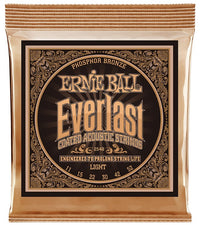 Ernie Ball 2548 Everlast Bronce Fosforo Light Juego Cuerdas Guitarra Acústica 011-052. 1