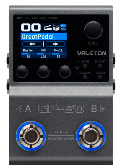 Valeton GP50 Pedal Multiefectos Guitarra 1