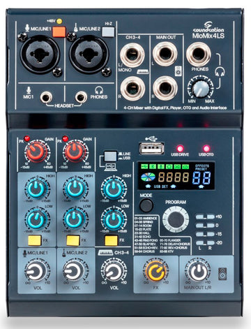 Soundsation Miomix 4LS Mesa de Mezclas 4 Canales 1