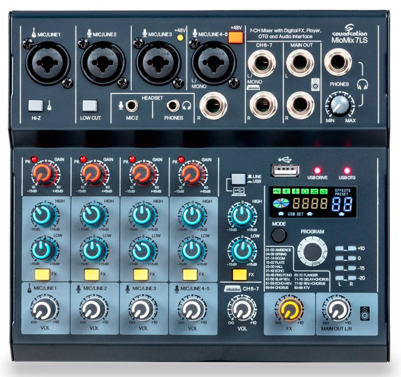 Soundsation Miomix 7LS Mesa de Mezclas 7 Canales 1