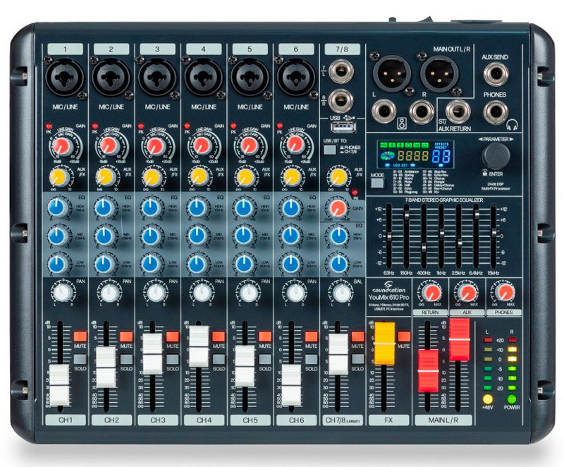 Soundsation Youmix 610 Pro Mesa de Mezclas 8 Canales 1