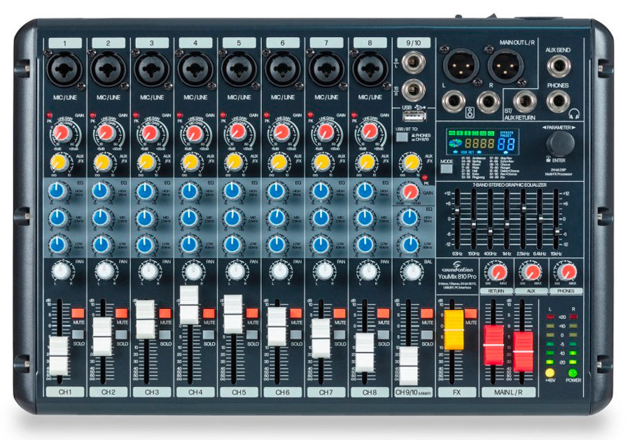 Soundsation Youmix 810 Pro Mesa de Mezclas 10 Canales 1