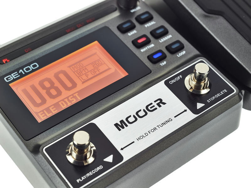 Mooer GE100 Pedalera Multiefectos Guitarra 10