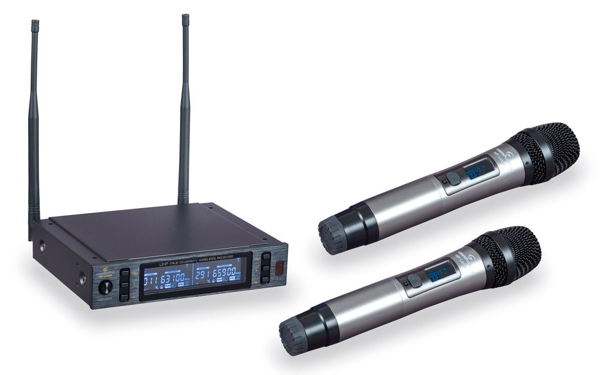 Soundsation WF-U2302HH Sistema Inalámbrico con Dos Microfónos de Mano 1