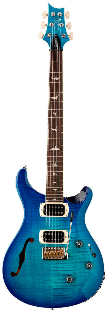 PRS SE Custom 24 SemiHollow Piezo LB Guitarra Eléctrica Lake Blue 1