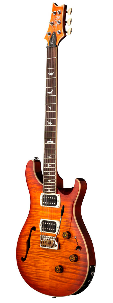 PRS SE Custom 24 SemiHollow Piezo VS Guitarra Eléctrica Vintage Sunburst 2