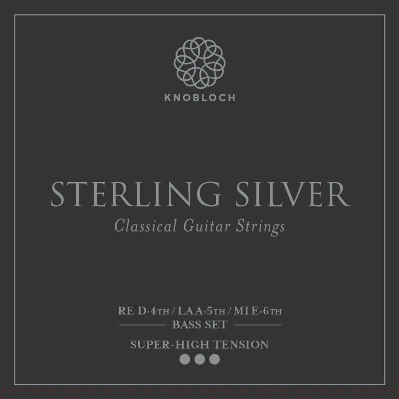 Knobloch 600SS Sterling Silver Conjunto Cuerdas Graves Guitarra Española Tensión Super Alta 1