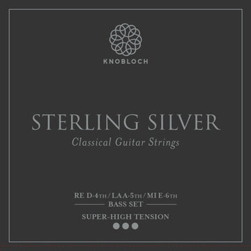 Knobloch 600SS Sterling Silver Conjunto Cuerdas Graves Guitarra Española Tensión Super Alta 1