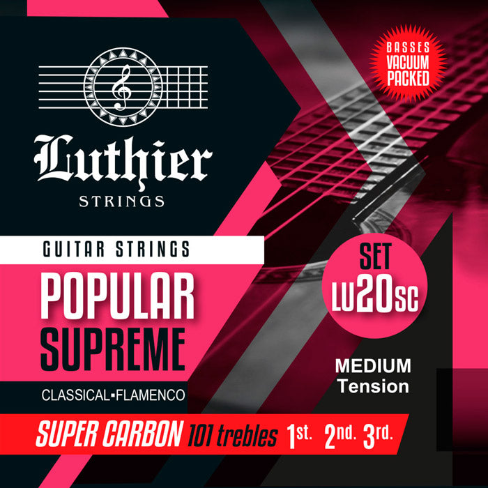 Luthier LU-20SC Super Carbon Juego Cuerdas Guitarra Española Tensión Media 1