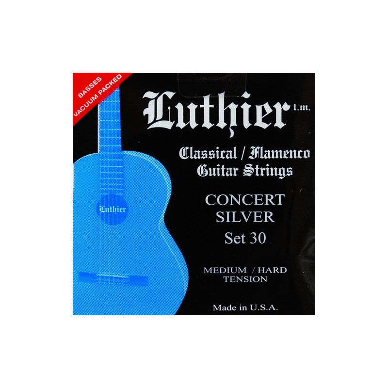 Luthier LU-30 Concert Silver Juego Cuerdas Guitarra Española Tensión Media Dura 1