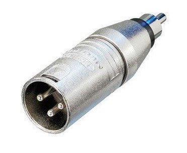 Neutrik NA2MPMM Adaptador XLR Macho RCA Macho 1