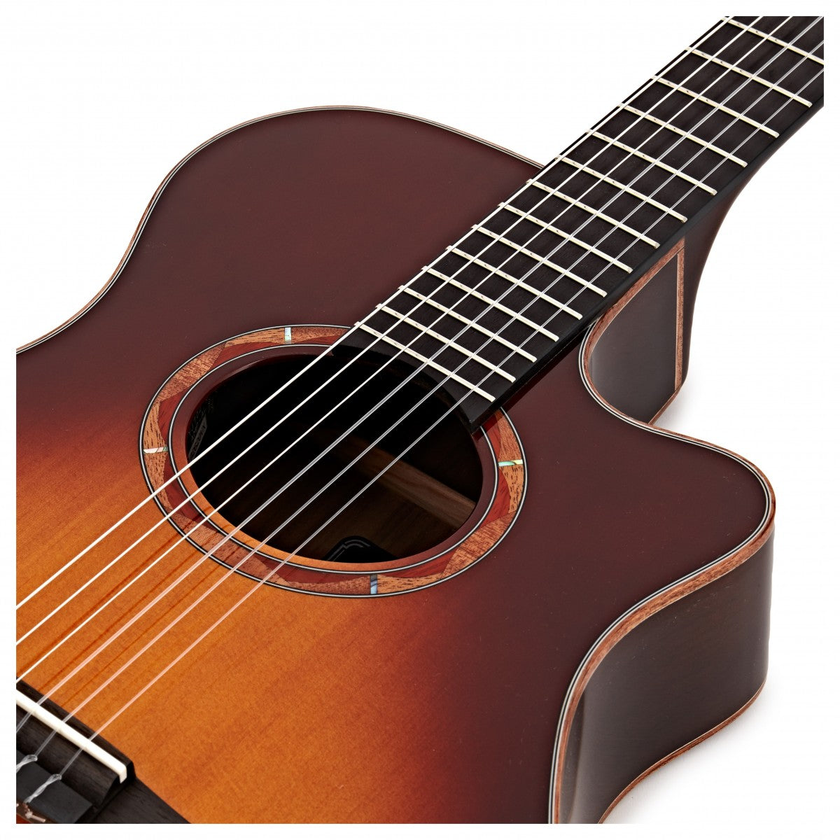 Yamaha NTX3 BSB Guitarra Electroacústica Nylon Brown Sunburst 6