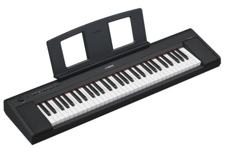 Yamaha -Pack- NP15B Piano Digital Piaggero Negro + Soporte Tijera y Auriculares 3