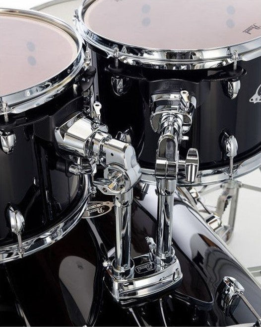 Pearl EXX725SBR C761 Export Exx Batería Acústica con Herrajes y Platos Satin Shadow Black 13