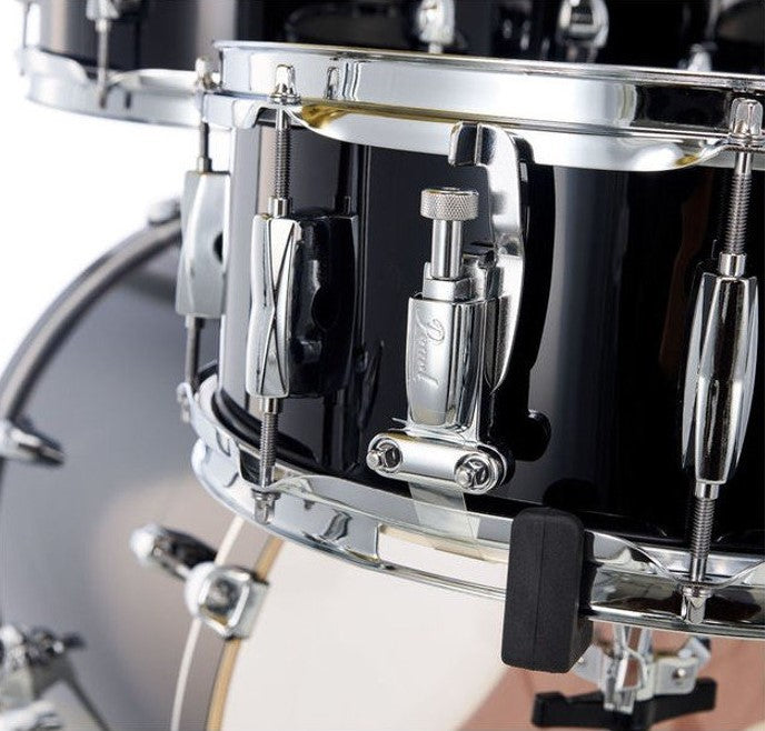 Pearl EXX725SBR C761 Export Exx Batería Acústica con Herrajes y Platos Satin Shadow Black 16