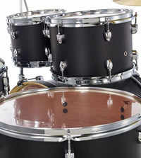 Pearl EXX725SBR C761 Export Exx Batería Acústica con Herrajes y Platos Satin Shadow Black 18