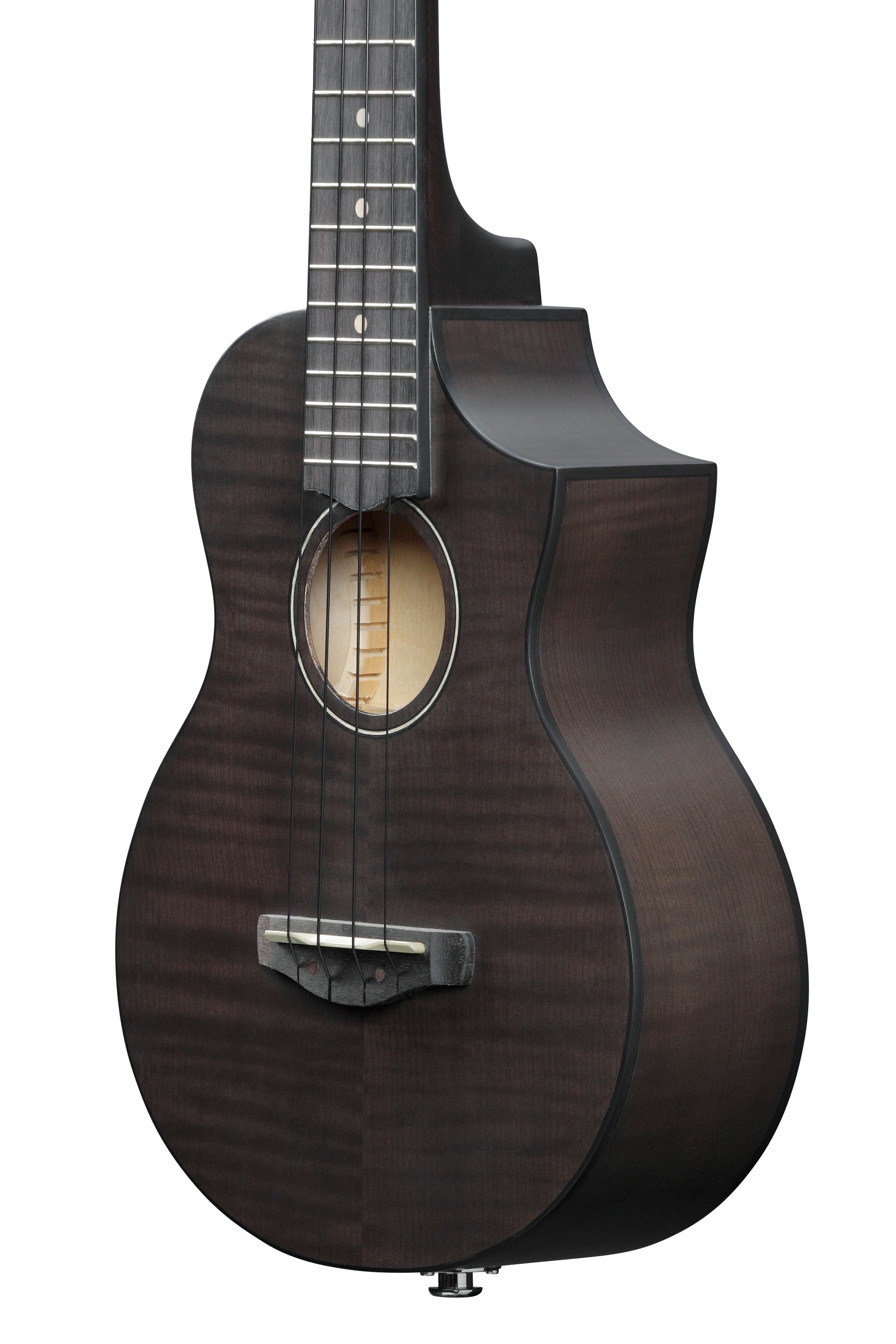 Ibanez UEW12E BIF Ukelele Electrificado Black Ice Flat 8