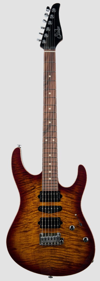 Suhr Modern Plus HSH PF BB Guitarra Eléctrica Bengal Burst 2