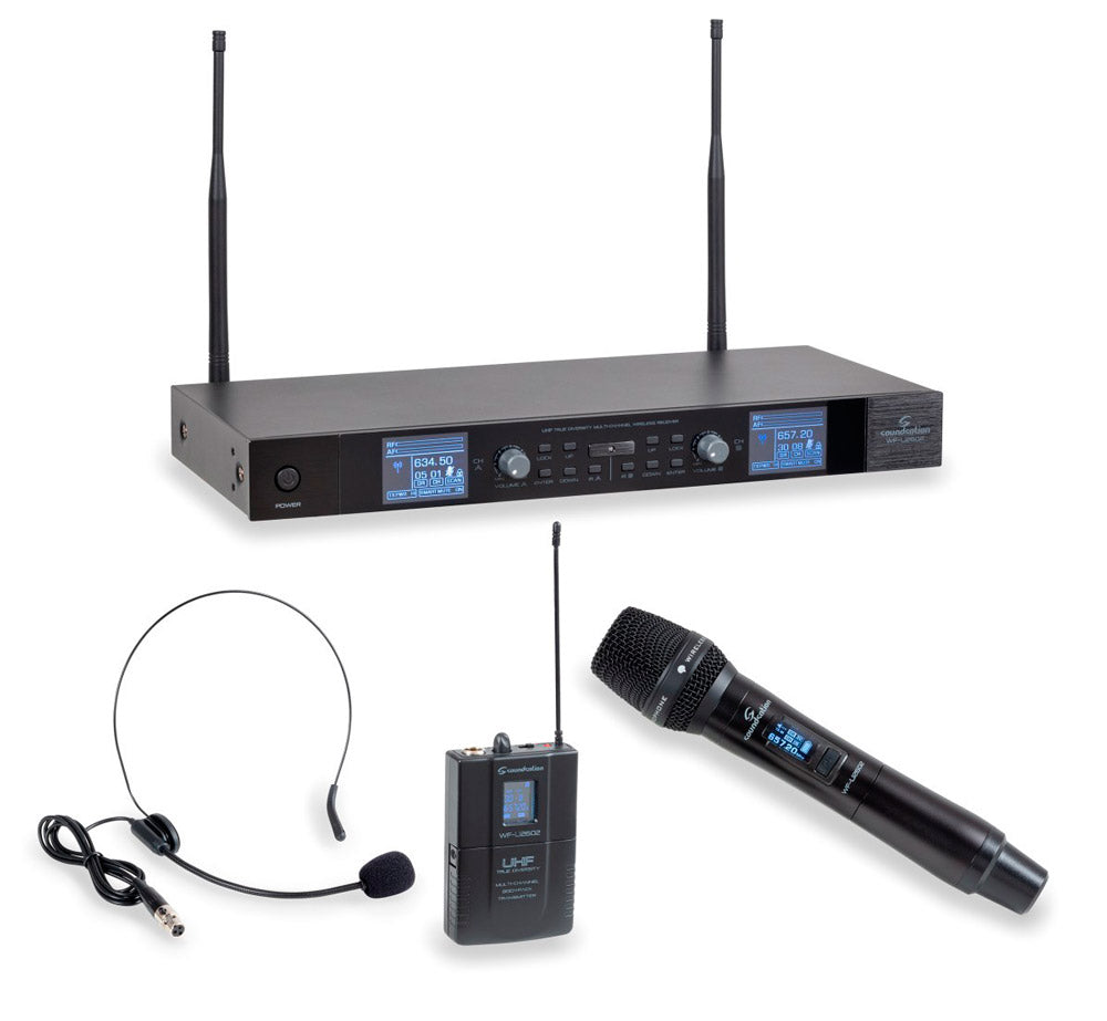 Soundsation WF-U2602HP Sistema Inalámbrico con Dos Microfónos 1