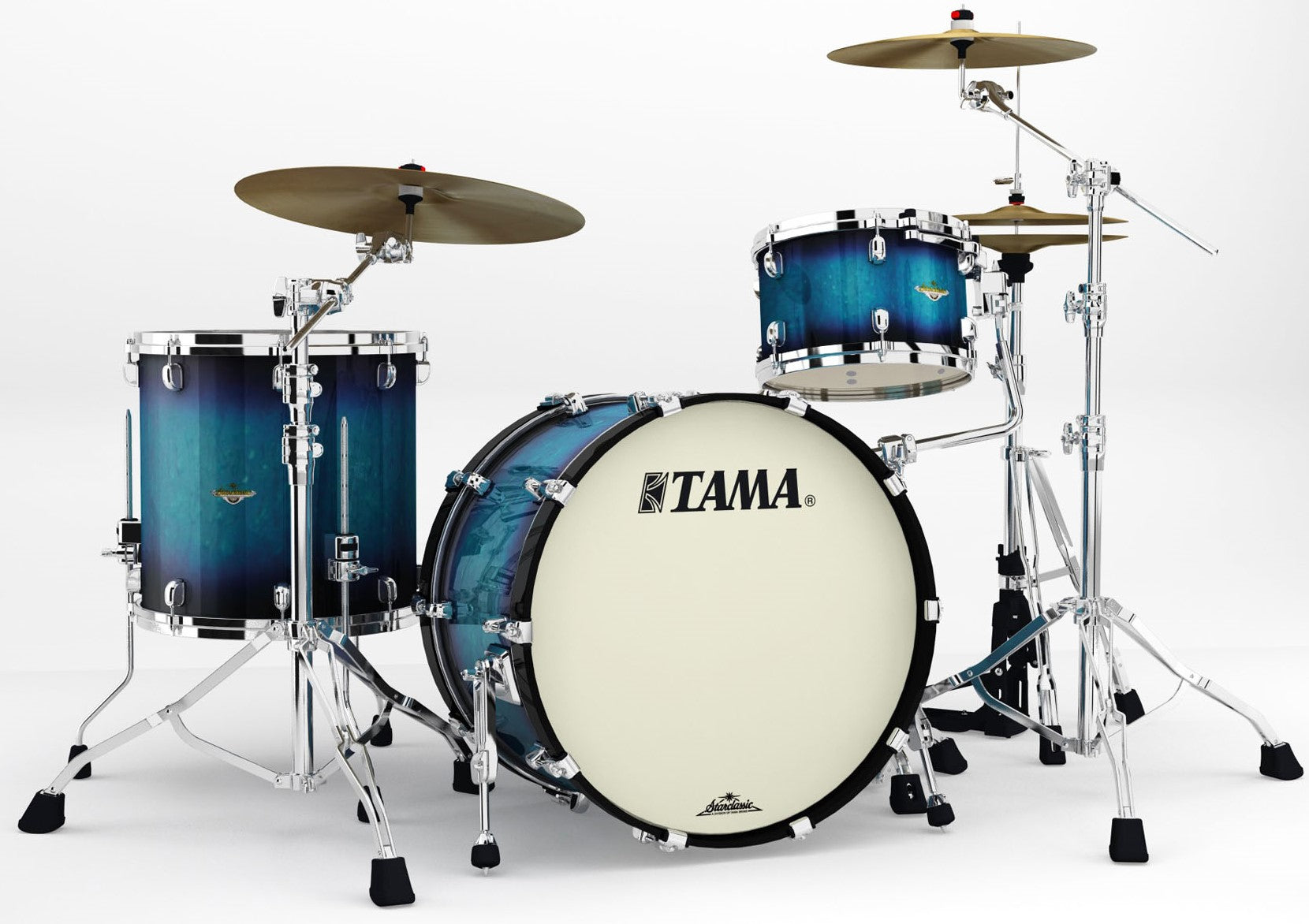 Tama MA32CZS MEB Starclassic Maple Batería Acústica Molten Electric Blue Burst 2